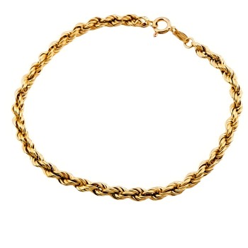9ct gold 2.2g rope Bracelet